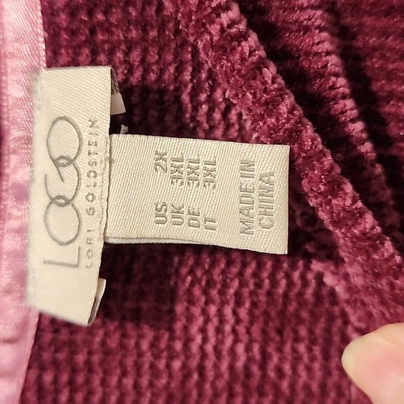 Logo By Lori Goldstein Super Soft Chenille Oversized Sweater 2x - Picture 2 of 6
